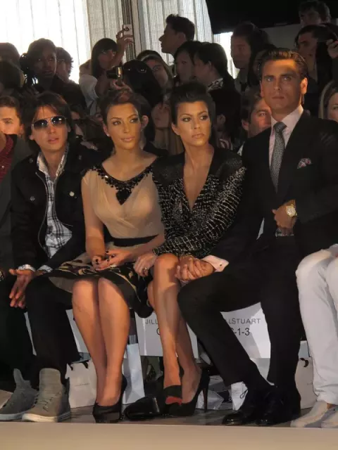 Kim Kardashian at Mercedes-Benz Fashion Week 2010