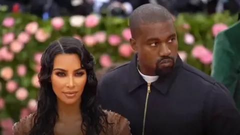 Kim Kardashian at the red carpet of the Met Gala in 2019