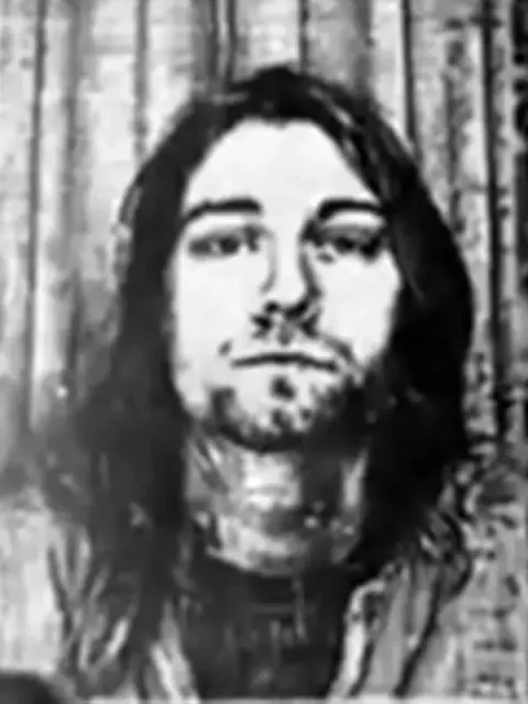 Kurt Cobain at the US embassy in Bern (1989)