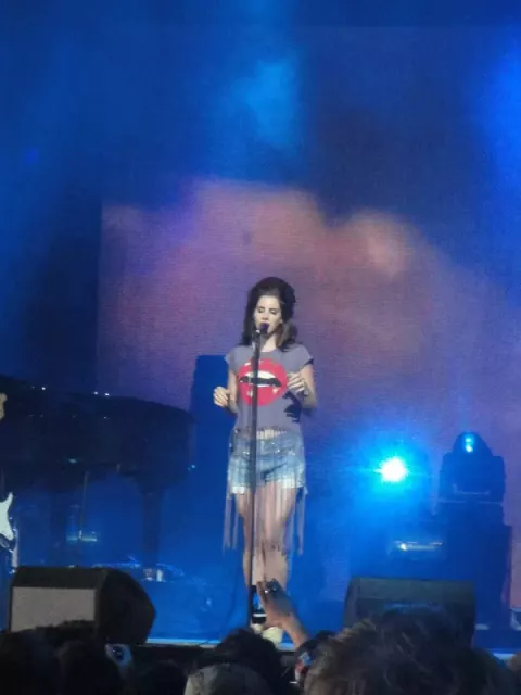 Lana Del Rey at the Isle of Wight Festival 2012, held at Seaclose Park, Newport, Isle of Wight