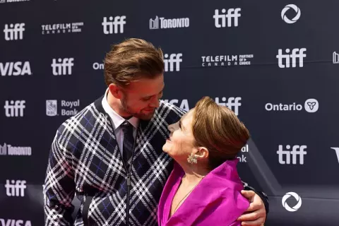 Leo Woodall at the 2025 Toronto International Film Festival