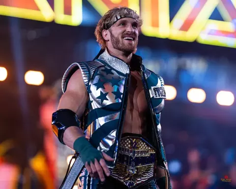 Logan Paul at WrestleMania XL in 2023 (2024)
