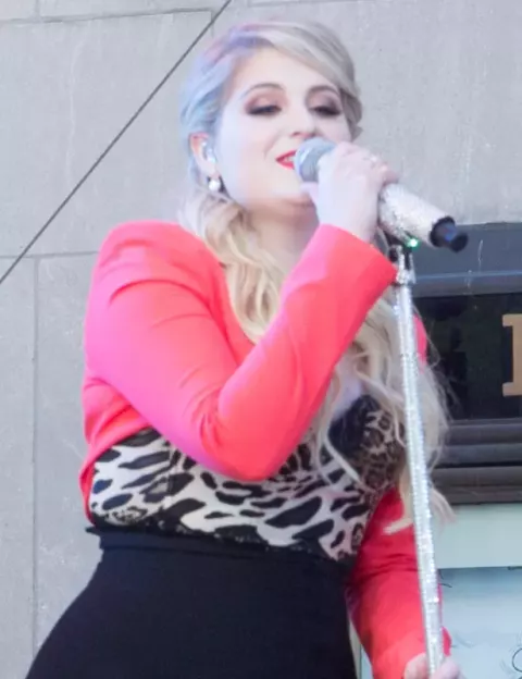 Meghan Trainor at a live broadcast of The Today Show during Fleet Week New York (2015)