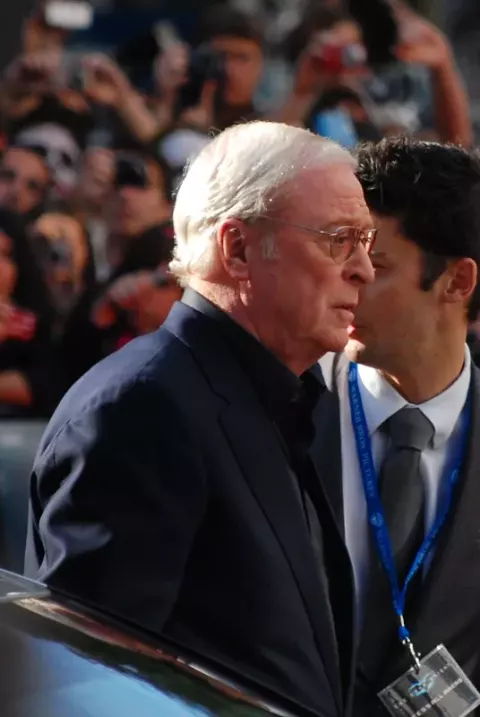 Michael Caine at the European premiere of The Dark Knight (2008)