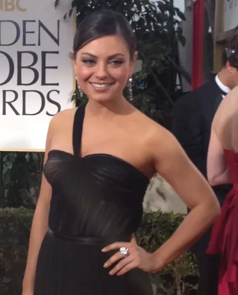 Mila Kunis at the 69th Annual Golden Globes Awards 2012