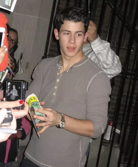 Nick Jonas at the Al Hirschfeld Theatre in March 24 (2012)