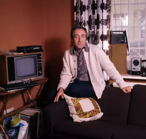 Peter Sellers at his home (1973)