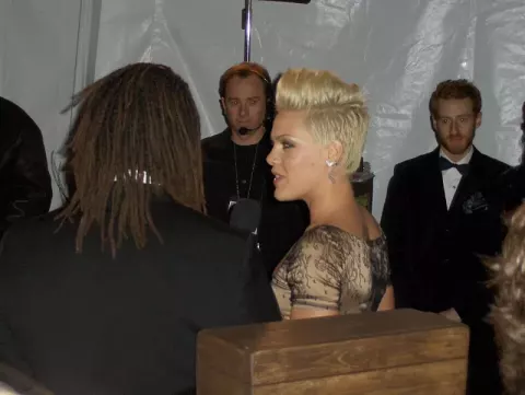 Pink at the Golden Globes?" Me: "What are we doing at the Golden Globes?" Her: "Good point (2007)