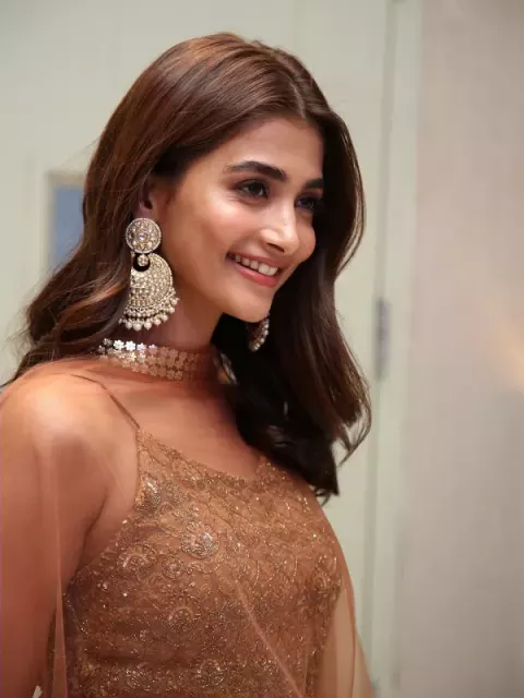 Pooja Hegde at Varudu Kaavalenu Sangeeth event (2021)