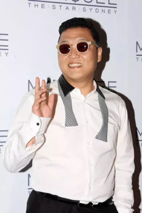 Psy at Marquee, The Star, Sydney, Australia Korean rap music sensation Psy (2012)