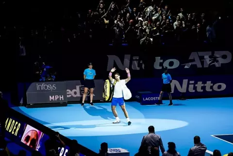 Rafael Nadal at the Nitto ATP Finals 2019