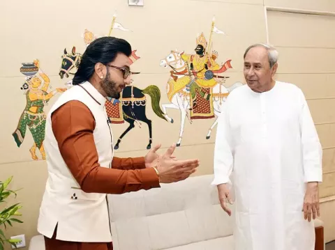 Ranveer Singh at Barabati Stadium, #Cuttack (2023)