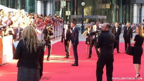 Ryan Reynolds at TIFF on the red carpet for movie premier of MIssissippi Grind (2015)