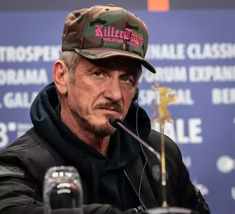Sean Penn at the premiere of his documentary "Superpower" at the Berlin Film Festival 2023