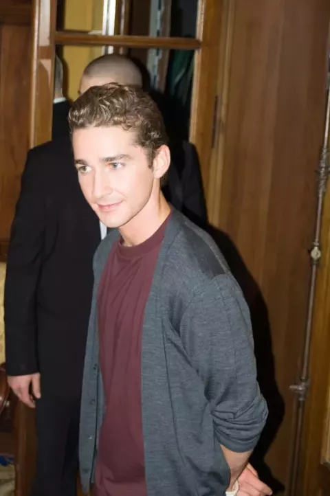 Shia LaBeouf at the Transformers: Revenge of the Fallen press conference in Paris (2009)