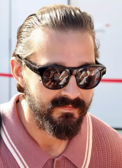 Shia LaBeouf at the "Padre Pio" premier during the 2022 Venice Film Festival