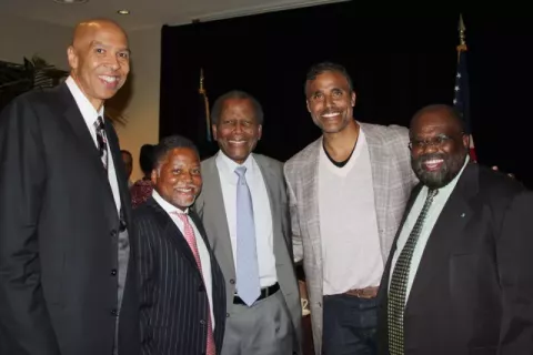 Sidney Poitier at the 2012 Sidney Poitier Recognition Dinner in The Bahamas
