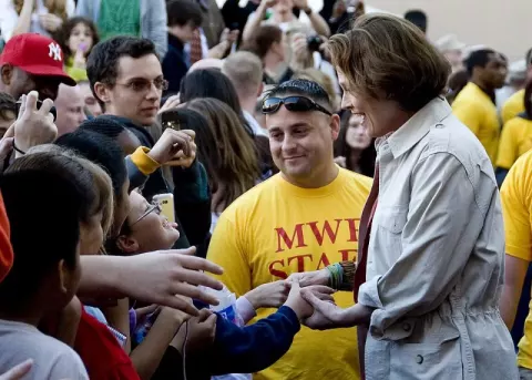 Sigourney Weaver at Naval Support Activity Bahrain in Manama, Bahrain, Jan (2010)