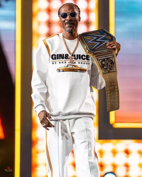 Snoop Dogg at WrestleMania XL on April 7 (2024)
