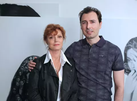 Susan Sarandon at the set of 'American Mirror', NYC (2016)