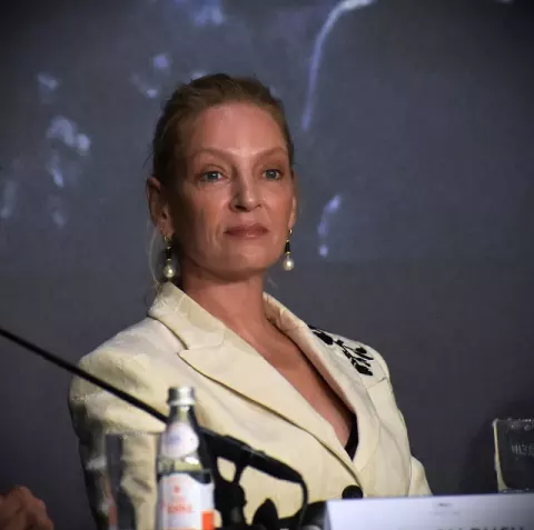 Uma Thurman at 2024 Cannes Film Festival press conference