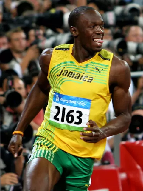 Usain Bolt at Beijing Olympics 2008